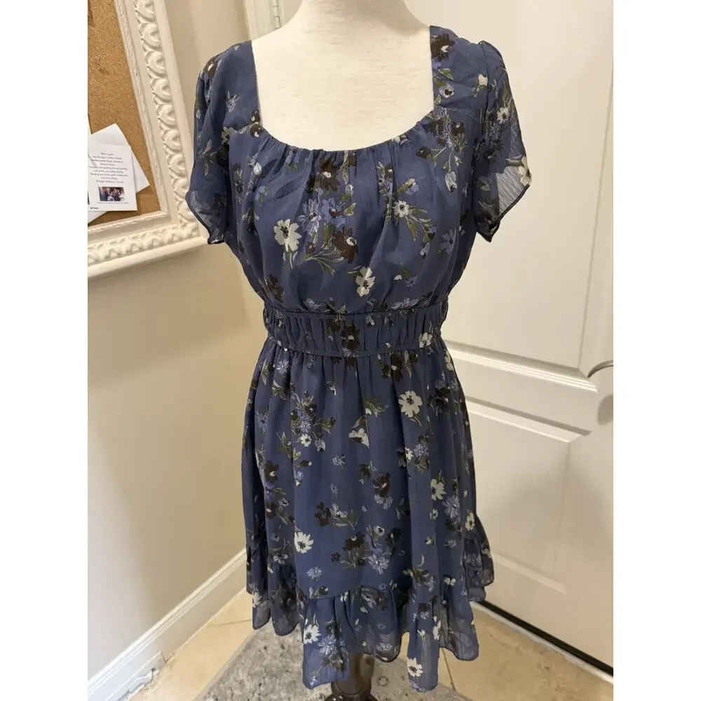 Altard State Blue floral girls ladies dress size Large - Picture 2 of 6